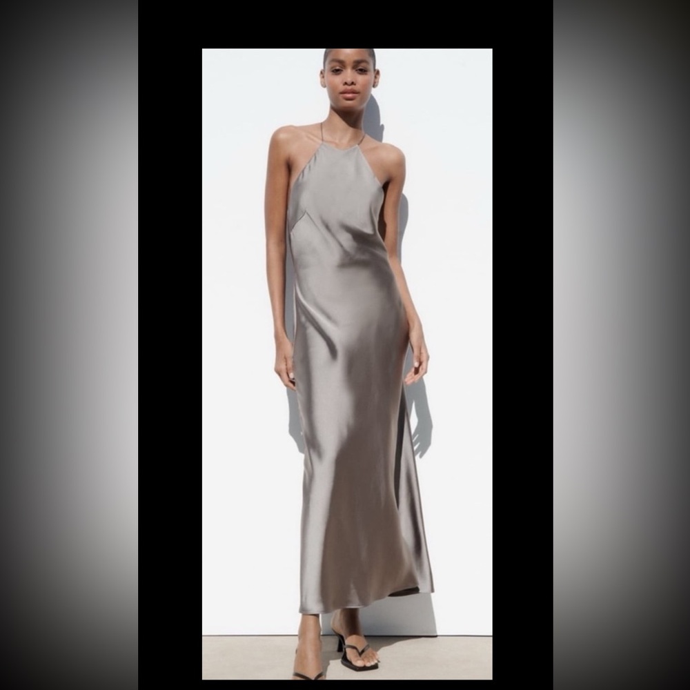 Zara Satin Slip Dress